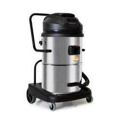 Aspirator CB80-2J SWISSVAC, aspirare umeda/uscata, 2 motor, putere 2000W, cuva inox 80l