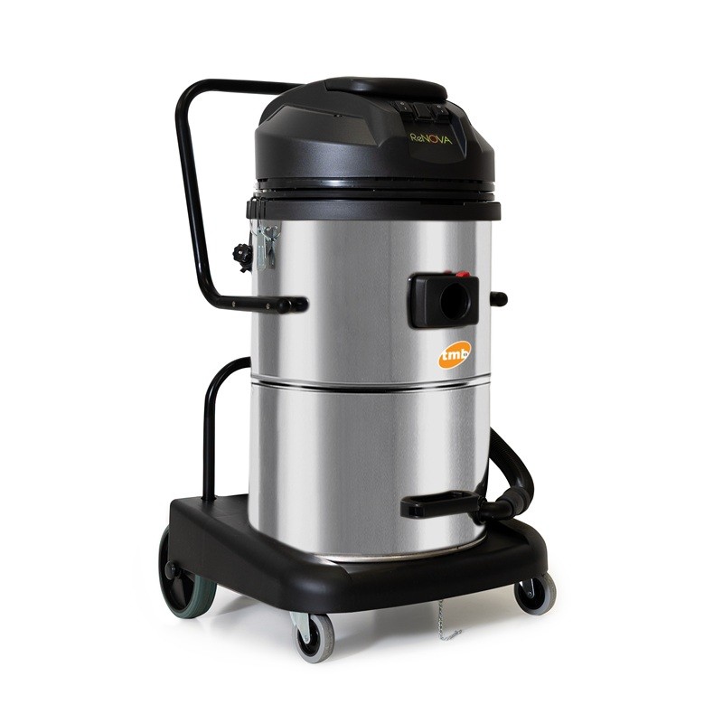 Aspirator CB80-2J SWISSVAC, aspirare umeda/uscata, 2 motor, putere 2000W, cuva inox 80l