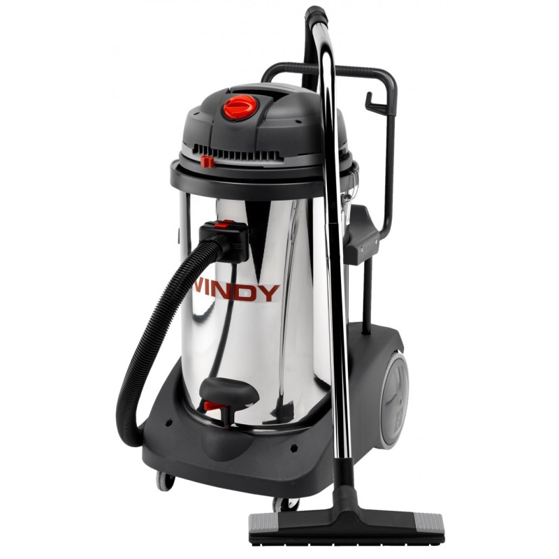 Aspirator industrial WINDY 378 IR LAVOR, aspiarre umeda/uscata, 3 motoare, putere 3600W, recipient colectare din INOX