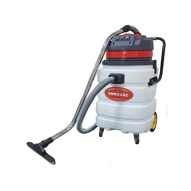 Aspirator umed-uscat CB90-2 SWISSVAC, 2 motoare, putere 2000W, tensiune 230V, cuva plastic fixa 90 litri