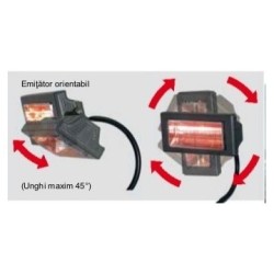 Incalzitor electric cu raze infrarosii MT22, cu trepied, putere calorica 2kW, alimentare 230V