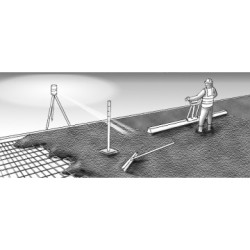 Grinda vibranta EUROSCREED, motor HONDA GX35, putere 1,5CP, lungime profil aluminiu 3.6m