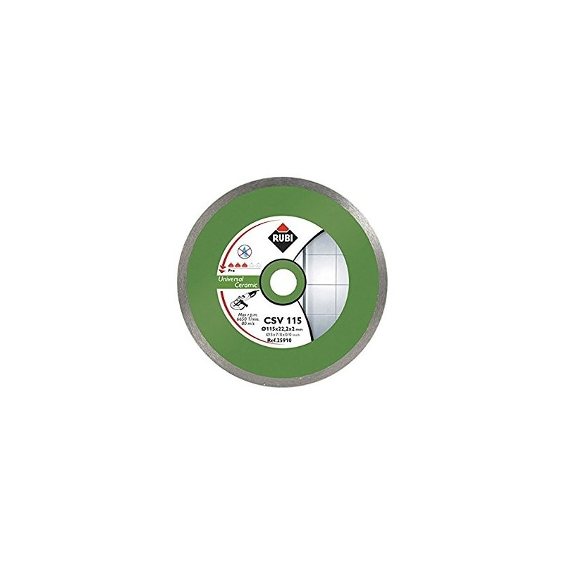 Disc diamantat CSV 115 PRO RUBI, 115/22.2mm, gresie/faianta portelanata