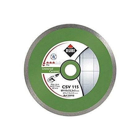 Disc diamantat CSV 115 PRO RUBI, 115/22.2mm, gresie/faianta portelanata