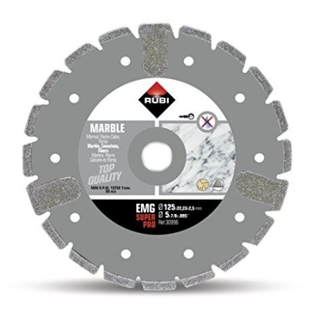 Disc diamantat EMG 125 SUPERPRO RUBI, 125/22.2mm, marmura, piatra vanata