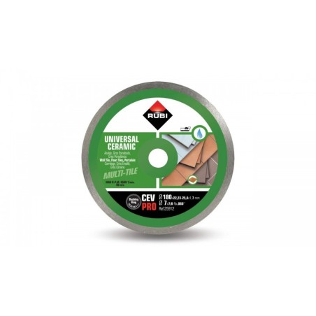 Disc diamantat CEV 180 PRO RUBI, 180/25.4mm, gresie/faianta portelanata