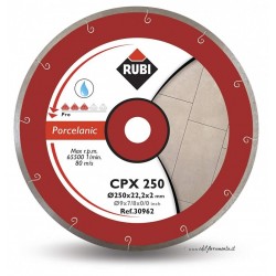 Disc diamantat CPX 250 PRO RUBI, 250/25.4mm, gresie/faianta portelanata