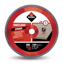 Disc diamantat TPI 200 SUPERPRO RUBI, 200/25.4mm, gresie portelanata