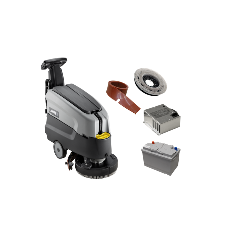 Masina pentru spalat si aspirat pardoseli Dynamic 45B LAVOR, alimentare 24V, productivitate 1600 mp/h, autonomie 1,5-2 ore