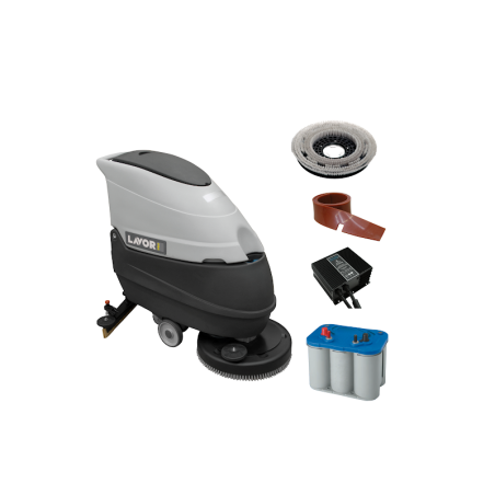 Masina pentru spalat si aspirat pardoseli Free Evo 50B LAVOR, alimentare 24V, productivitate 2000 mp/h