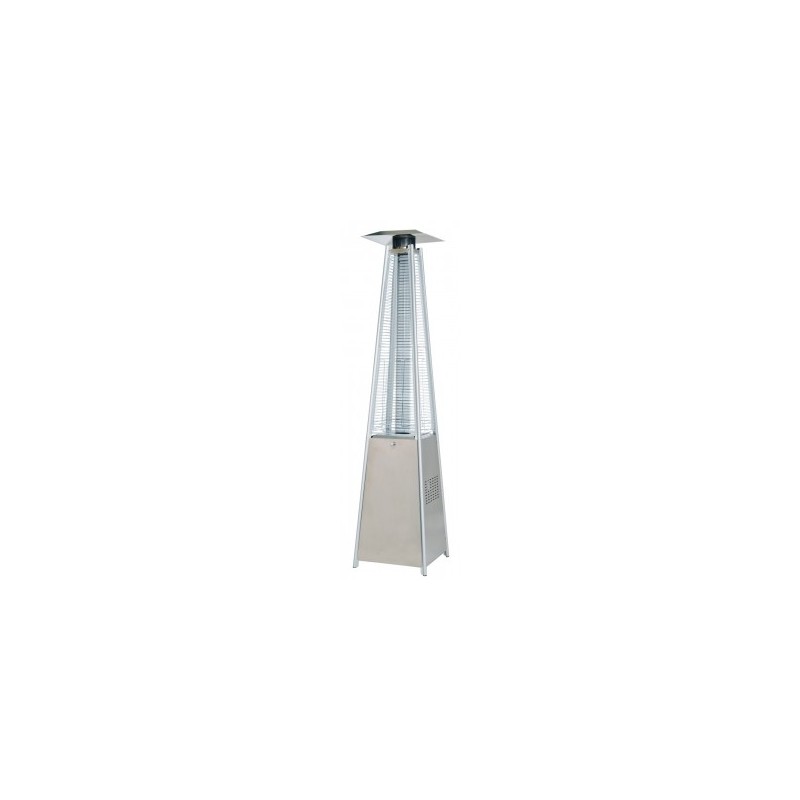 Incalzitor de terasa tip piramida pe GPL LOUXOR CALORE, putere 13kW, inox