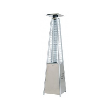 Incalzitor de terasa tip piramida pe GPL LOUXOR CALORE, putere 13kW, inox