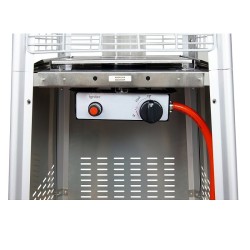 Incalzitor de terasa tip piramida pe GPL LOUXOR CALORE, putere 13kW, inox