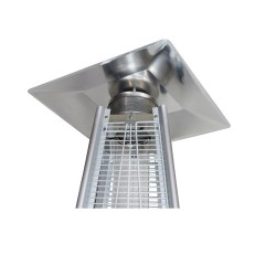 Incalzitor de terasa tip piramida pe GPL LOUXOR CALORE, putere 13kW, inox