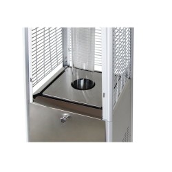 Incalzitor de terasa tip piramida pe GPL LOUXOR CALORE, putere 13kW, inox