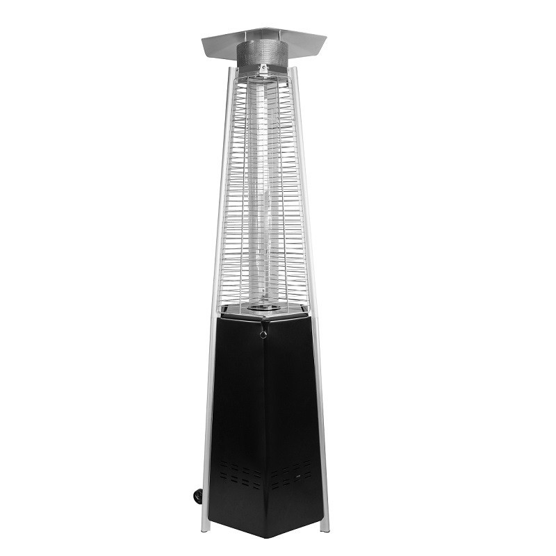 Incalzitor de terasa tip piramida pe GPL LOUXOR CALORE, putere 13kW, inox