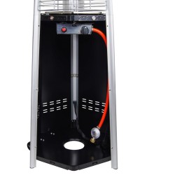 Incalzitor de terasa tip piramida pe GPL LOUXOR CALORE, putere 13kW, inox