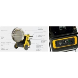 Incalzitor cu raze Infrarosii, FLASH-2 CALORE, putere calorica 29-43kW, alimentare 230V, motorina