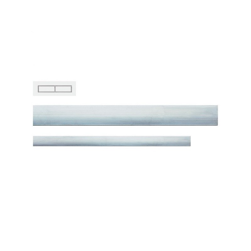 Dreptar de aluminiu fara manere BMI-689200 WL, lungime 2.0m