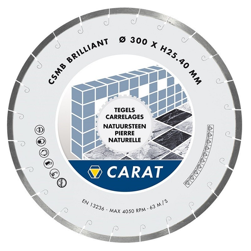 Disc diamantat CSMB3004D0 Brilliant 300/25.4mm, BATTIPAV, gresie portelanata, marmura, granit