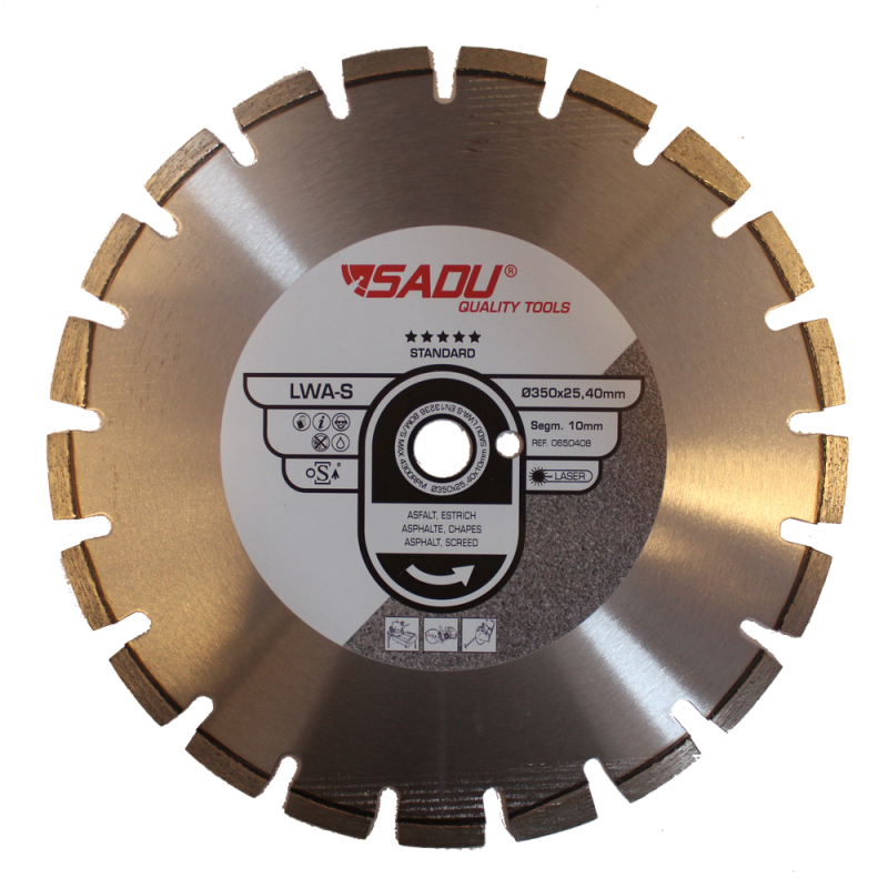 Disc diamantat LWA-S 350/25.4mm SADU, asfalt