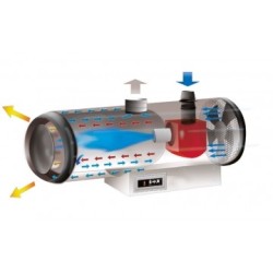 Tun de caldura suspendat, ardere indirecta, CYNOX 50G CALORE, putere 50,08kW, debit 4100mcb/h, metan