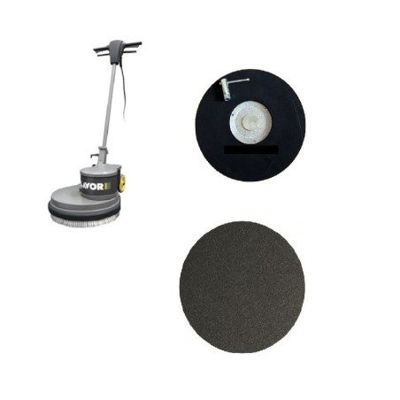 Monodisc SDM-R 45G 16.9-160 LAVOR, cu disc abraziv GR24 pt curatat podele din lemn, 1600W