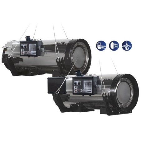 Tun de caldura suspendat, ardere indirecta, CYNOX 50G CALORE, putere 50,08kW, debit 4100mcb/h, metan