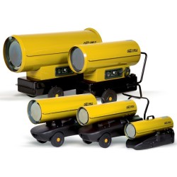 Tun de caldura cu ardere directa GE37 CALORE, putere 38,4kW, debit aer 720mcb/h, motorina, 230V