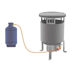 Incalzitor GW32 BIEMMEDUE pe GPL, putere calorica 31,4kW, pornire MANUALA